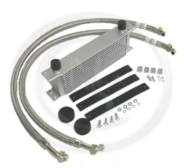 09c. BEK147S - MGB 3 SYNCRO OIL COOLER KIT WITH STAINLESS STEEL BRAIDED OIL HOSES - 62-67