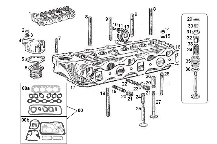 MGB CYLINDER HEAD ASSEMBLY