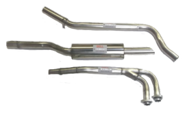 BSS-MG-360 - STAINLESS STEEL SINGLE BACK BOX MGC EXHAUST SYSTEM