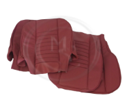 01a. SC105MM - MGB LEATHER SEAT COVER KIT - RED/RED - 1969