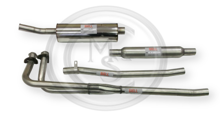BSS-MG-111 - MGB STAINLESS STEEL BOMB EXHAUST SYSTEM  BY BELL STEEL FABRICATIONS