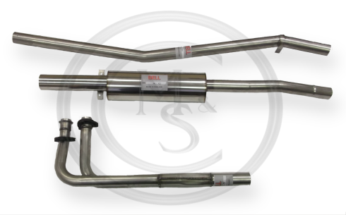 BSS-MG-194 - MGB STAINLESS STEEL BIG BORE EXHAUST SYSTEM  BY BELL STEEL FABRICATIONS