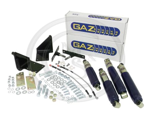 GAZ5 - MGB FRONT AND REAR TELESCOPIC GAZMATIC SHOCK ABSORBER KIT AND FITTINGS