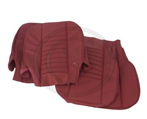 01a Sc105mm Mgb Gt Leather Seat Cover Kit Red 1969 - Mgb Red Leather Seat Covers
