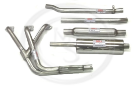 BSS-MG-410 - MGB STAINLESS STEEL BOMB EXHAUST SYSTEM AND MANIFOLD BY BELL STEEL FABRICATIONS